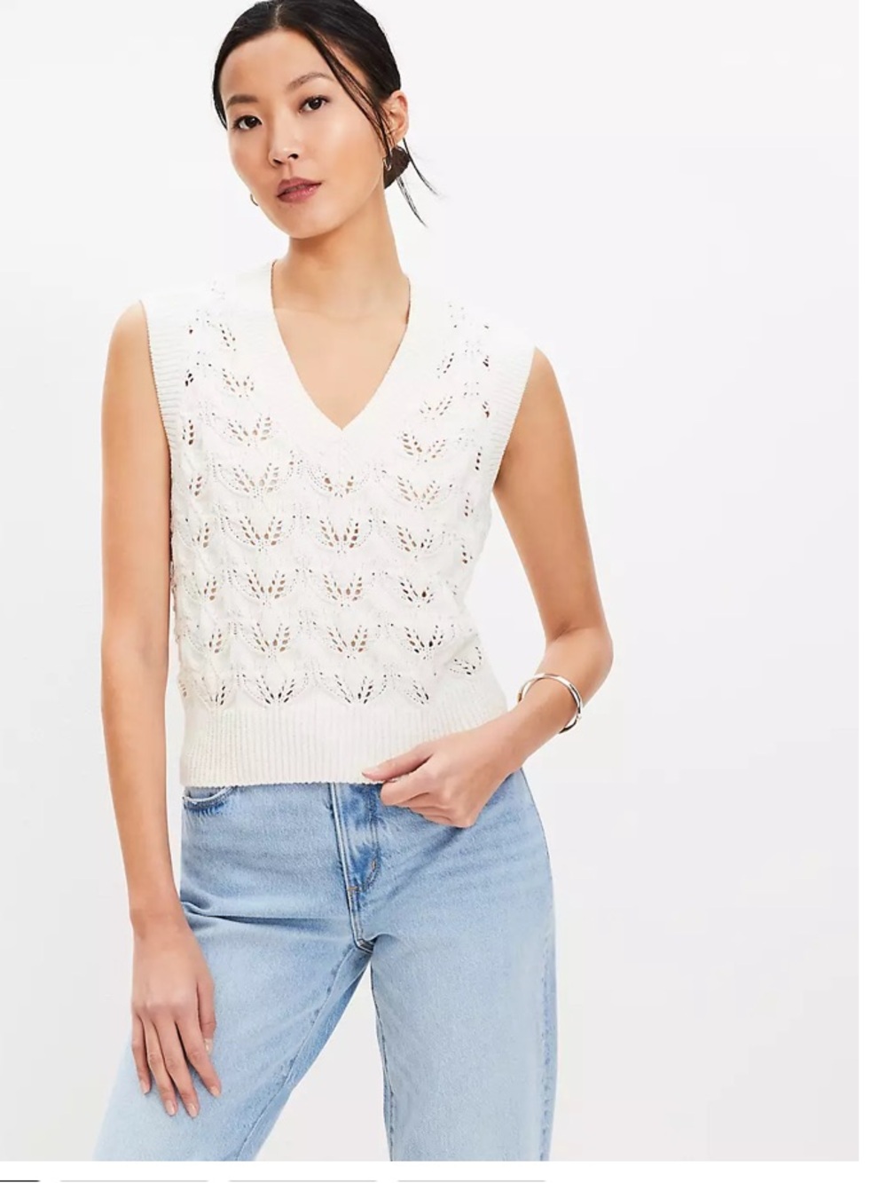 LOFT V NECK SWEATER VEST